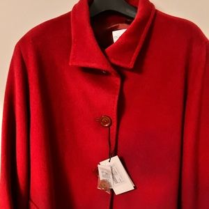Red Coat Cinzia Rocca Size 20